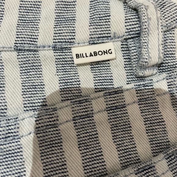 Striped Denim Mini Skirt - Picture 5 of 11